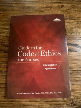 Guide to the Code of Ethics for Nurses - ANA Edition - Burgundy Cover